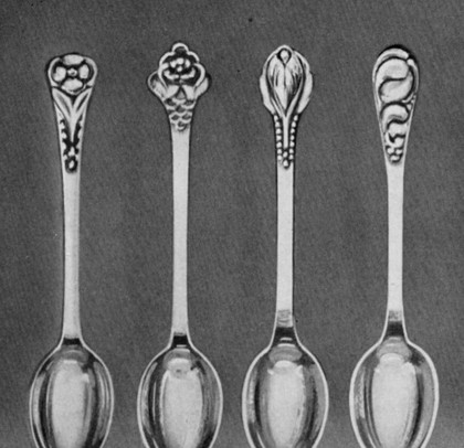Danish Silver Skonvirke Pastry Server - Evald Nielsen No 4